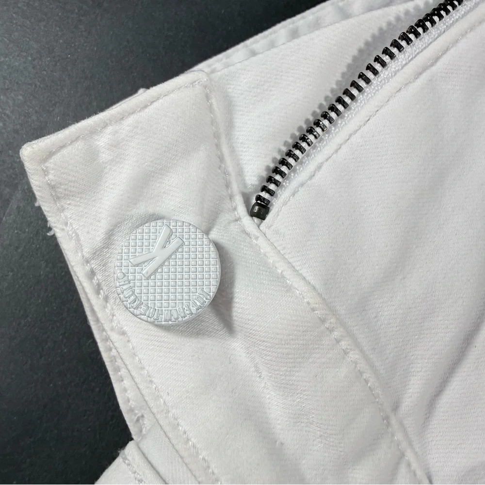 Kut from the Kloth Rachael Fab Ab Optic White Straight leg Jeans - Picture 6 of 11